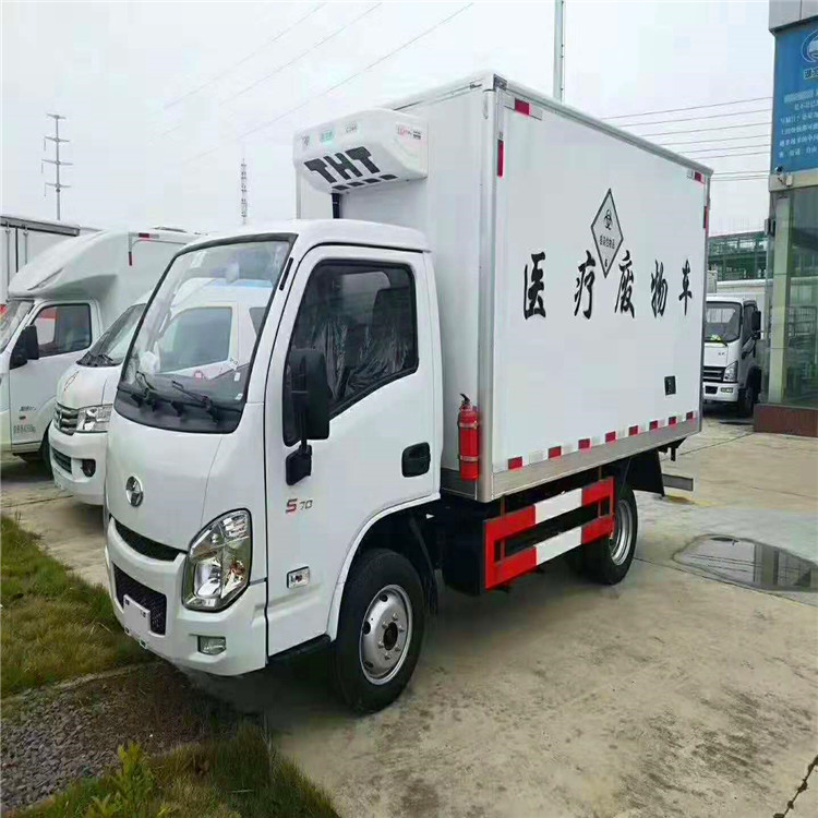 上汽躍進藍(lán)牌3.26米藍(lán)牌國六醫(yī)療廢物轉(zhuǎn)運車主要運輸感染性物質(zhì),臨床診斷樣品B類生物物質(zhì),醫(yī)院診所廢棄物,類項號:6.2