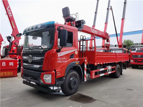 國六東風華神DV5隨車吊，6.1米8噸5節(jié)直臂吊