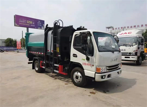 國六江淮7.5方側掛桶垃圾車 合格證已出五一之前公告，現(xiàn)車7臺