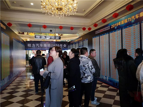 在程力公司銷售100強(qiáng)龍虎榜單中，這對(duì)搭檔名列前茅進(jìn)入前三甲，幸福感自豪感洋溢在臉上，情不自禁。請(qǐng)程力家人們，記住這美好的時(shí)刻。 2019年，程力新廠三期工程項(xiàng)目建設(shè)如火如荼。A8、A9車間投入使用，公司投資3000多萬元，與武漢理工大學(xué)聯(lián)合設(shè)計(jì)開發(fā)開平、制罐、灑水車生產(chǎn)線，引用智能化制造技術(shù)，設(shè)計(jì)方案現(xiàn)已完成，智能化制造設(shè)備將陸續(xù)到位。程力自主品牌商用車相繼下線投放市場(chǎng)，受到廣大用戶青睞。商用車完成產(chǎn)值1.76億元、新能源汽車創(chuàng)產(chǎn)值8651萬元。