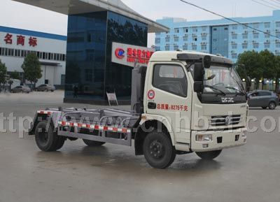 國(guó)四環(huán)衛(wèi)垃圾車，東風(fēng)多利卡車廂可卸式垃圾車