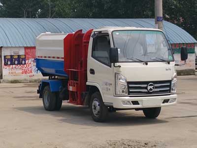 國(guó)五凱馬自裝自卸式垃圾車(chē)